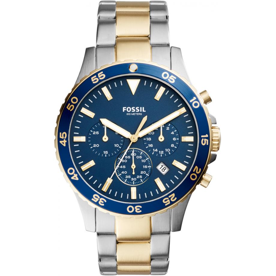 Fossil crewmaster blue hotsell